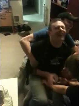 Extremely ticklish guy