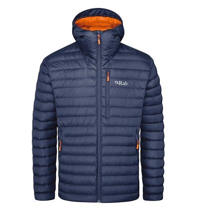 Men's Rab Microlight Alpine (Deep Ink/Marmelade) jacket - Alpinstore