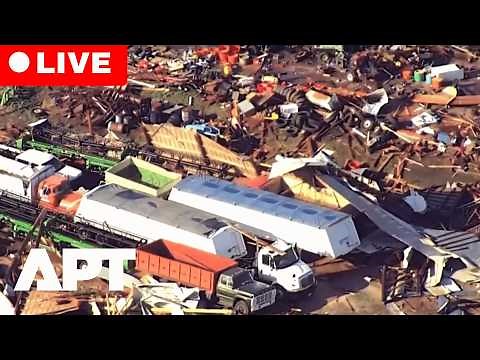 LIVE: Aerial View of Tornado Damage in Oklahoma After Powerful Storms Hit the Region | APT