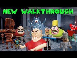 NEW Walkthrough ESCAPE CRAZY GRANDPA! By Decent Obbies Stinky, Crazy, Wilson, Zombie, Bob
