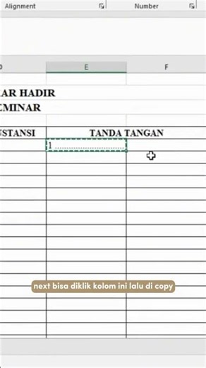 Tutorial Membuat tabel absen di Excel Kadek Dini