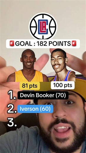 DO NOT SAY IT!!! New highest career high points challenge with Kobe Bryant 81 points and Wilt Chamberlain 100 points #fyp #basketball #NBA #filter #lebronjames