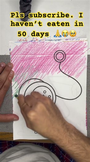 ASMR art - Crayon colouring