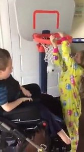 A little basketball fun! We're testing out a new birthday present...and loving it!!! | Building For Bennett