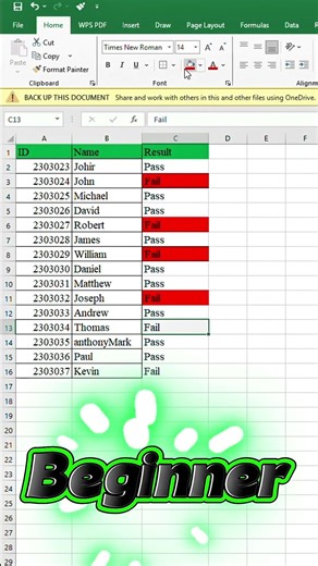 Highlight Pass & Fail Data in Excel Like an Expert | Smart Rule | Digital Office Skill