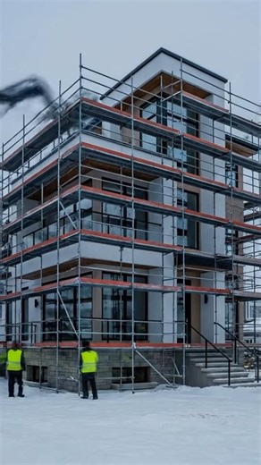 An Elegant Modular House Construction Time Lapse