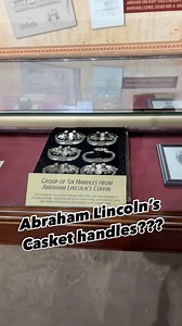 Abraham Lincoln’s original casket handles. #abrahamlincoln #presidents #history | Freyzel Productions