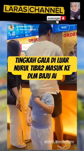 Tingkah gala di luar nurul tiba2 masuk ke dlm baju ai #fadlifaisal #galasky #shortvideo