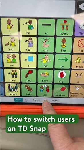How to switch users on TD Snap