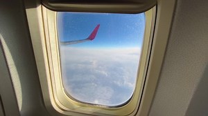 Looking Through Window Aircraft During Flight Stock Footage Video (100% Royalty-free) 1063421392 | Shutterstock