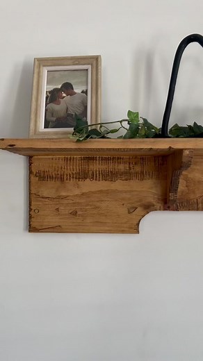 DIY Rustic Wood Tree Branch Shelves for Wall Decor