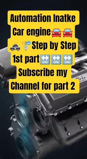 Car Engine Intake Epic Animation Breakdown! 🚗💨🔥 #automation#IntakeSystem #EngineAnimation#Hello2026