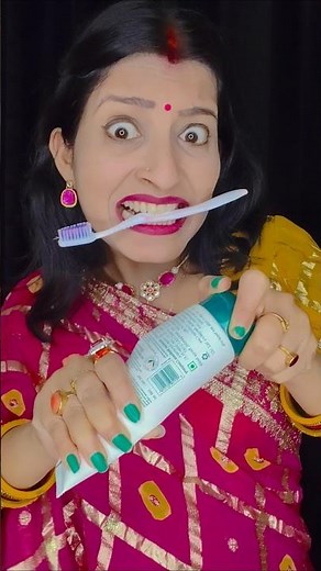 toothpaste and toothbrush 🪥 challenge 😜 #comedy #funny #trending #reelschallenge #comedyforever