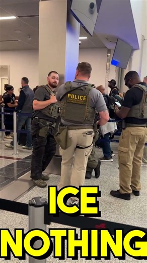 ICE GOONS AT TSA AIRPORT CAUGHT DOING