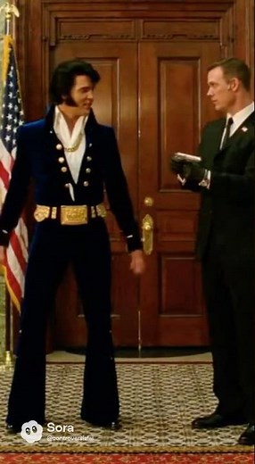 Elvis Secret Service weapons check at WhiteHouse #ai #elvispresley