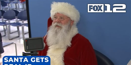 Santa gets REAL ID at Portland DMV