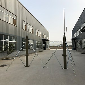 [Hot Item] 4m CCTV Mast Crank up Tower Telescopic Mast Tower with Active Lightning Rod