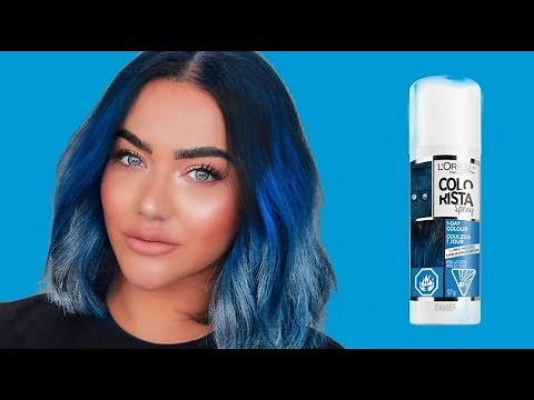 HOW TO ACHIEVE BLUE HAIR with L'oréal COLORISTA
