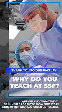 Why do you teach at SSF? Samuel Youssef, M.D.
