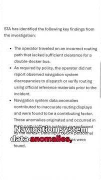 STA releases investigation findings from double-decker bus crash