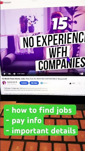 🤑15 Work From Home Jobs You Can Do With NO EXPERIENCE! #workfromhome