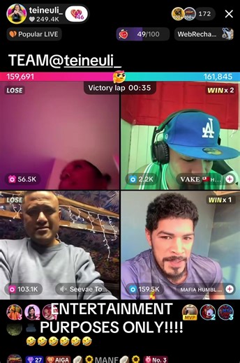 SEEVAE LOSS HE HAVE TO DO THE WHALE AND CALL THE MVP SALA 5X@teineuli_ #foryoupage#livehighlights#teamteineuli