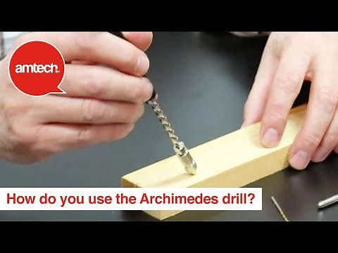 How to use the Archimedes Drill