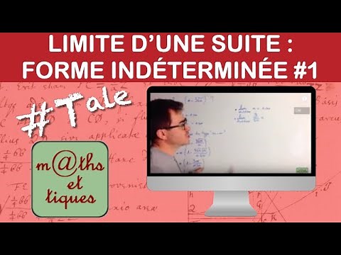 Calculate the limit of a sequence with an indeterminate form (1) - Terminale