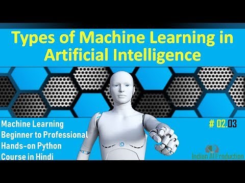 Types of Machine Learning in Artificial Intelligence in Hindi | Machine Learning Course #02.03