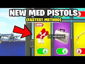 HOW TO UNLOCK MED PISTOLS IN 1V1 WITH EVERY GUN (FULL TUTORIAL)