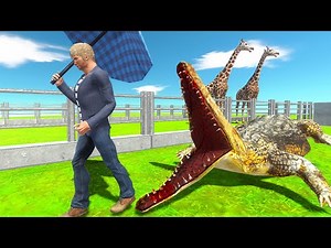 Crocodile ESCAPES From Zoo - Animal Revolt Battle Simulator