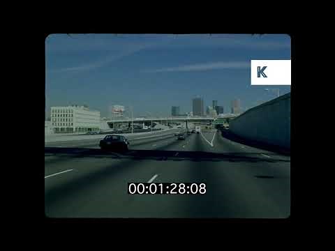 1980s Atlanta, POV Driving on Highway, 35mm