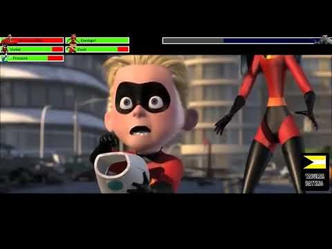 The Incredibles vs Omnidroid with helathbars