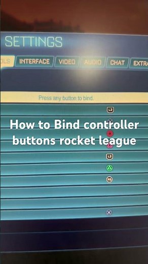How to Bind controller buttons rocket league