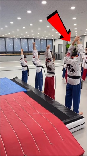 Kids learning a backflip 🤔?