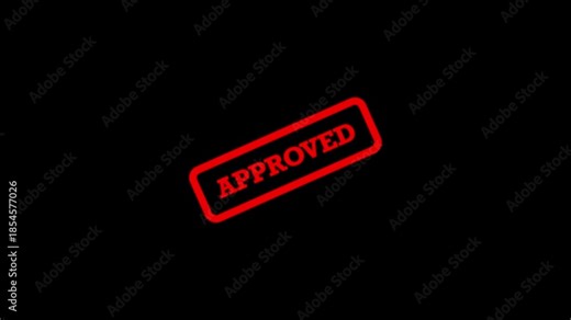 approved rubber stamp animation 4k resolution. "APPROVED" stamping rubber stamp animation background alpha channel included.4k animation video