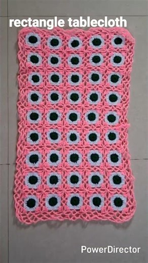 Trending crochet rectangle thalposh #tablecloth #table runner ‪@shraddhakreation1714‬