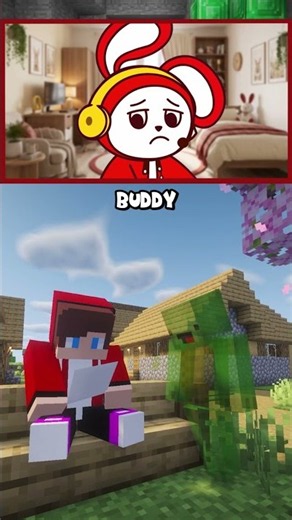 Mikey Became A Ghost... 😢 - Minecraft Animation #shorts