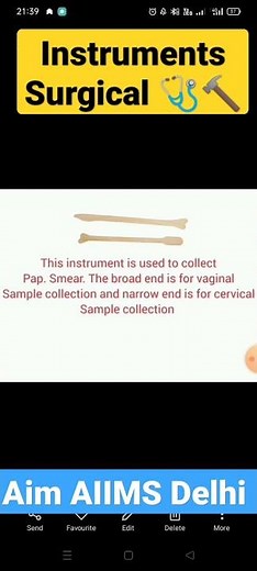 use of Ayres spatula instrument #nursing #viral #shorts #aim #aiimsdelhi #surgical use #nursing 🩺🩺🩺