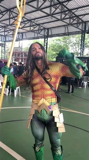 Voted best Aquaman cosplay from the Justice League at CAF #dcuniverse #justiceleague