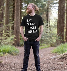 Eat Sleep Cycle Repeat T-shirt - Etsy UK