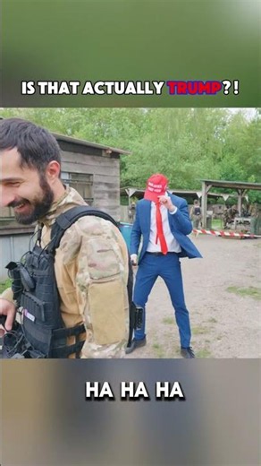 People's reactions when they saw the Trump impersonator #shorts #prank #funny