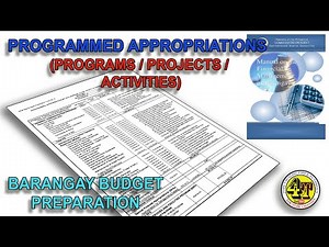 PROGRAMMED APPROPRIATIONS | BARANGAY ANNUAL BUDGET