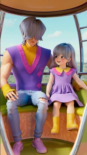 What Mystery’s daughter would look like 💞 on a park day with her dad