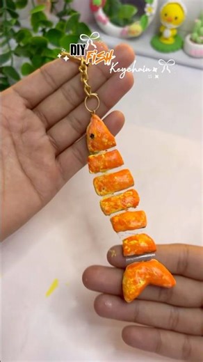 DIY Fish 🐠 Keychain 🫧idea✨#diy #craft #shorts #ytshorts #viral || Day -5 ||