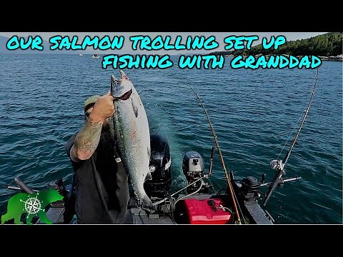 Trolling for salmon set up | How we catch Silver salmon, King salmon and Pink salmon
