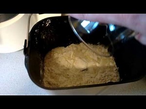 Bread mix in a Panasonic bread machine