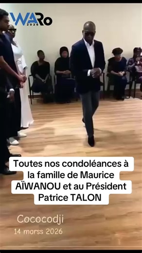 Toutes nos condoléances à la famille de Maurice AÏWANOU et au Président Patrice TALON #wasexo #pourtoi #condoleances