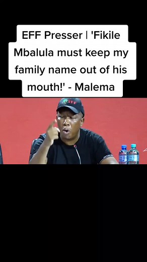 Malema Calls Out Fikile Mbalula in Intense EFF Presser
