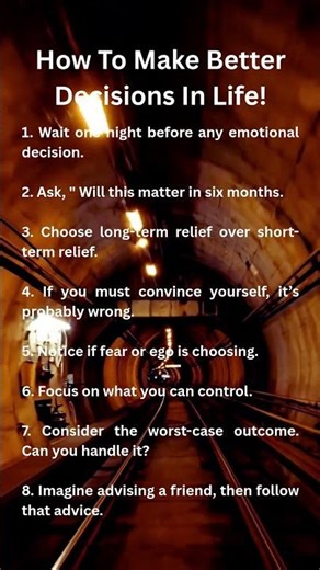 Before You Make Any Decision, Watch This (8 Powerful Rules)